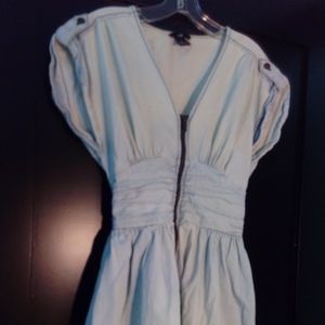 H&M Cinched-waist denim dress